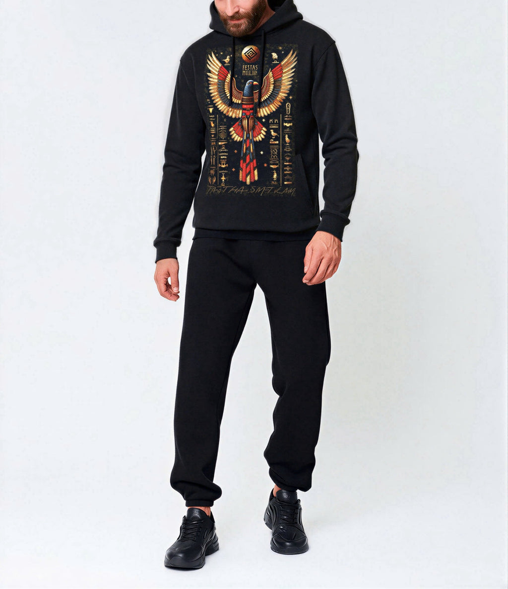 Bộ hoodie FesFas in hình chim Ai Cập