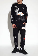 FesFas graphic-print Sweatshirt Set | Black | Men