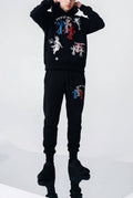 FesFas graphic-print Hoodie Set | Black | Men