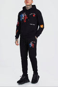 FesFas graphic-print Hoodie Set | Black | Men
