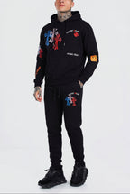 FesFas graphic-print Hoodie Set | Black | Men