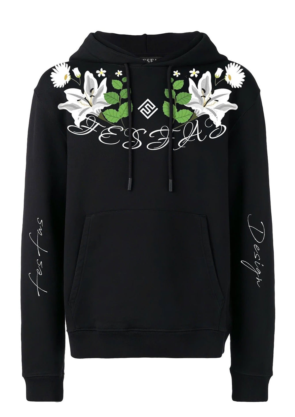 Áo hoodie FesFas in hình hoa