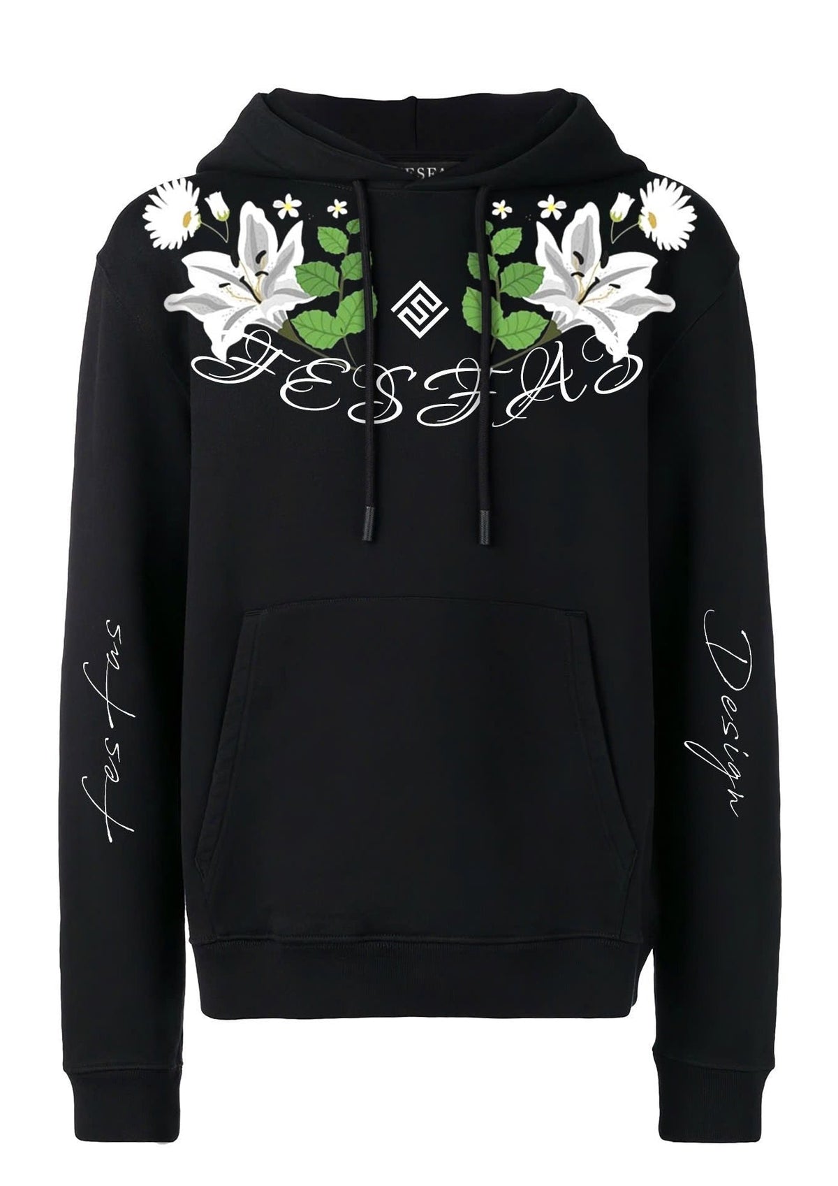 Áo hoodie FesFas in hình hoa