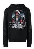 Áo hoodie FesFas in hình monster | Đen | Unisex