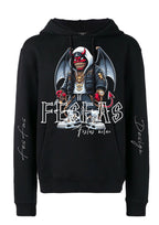 Áo hoodie FesFas in hình monster | Đen | Unisex