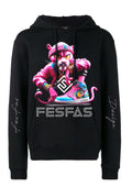 Áo hoodie FesFas in hình hồng mèo