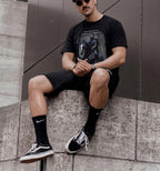 Bộ áo thun và quần short FesFas in hình hiệp sĩ bóng tối