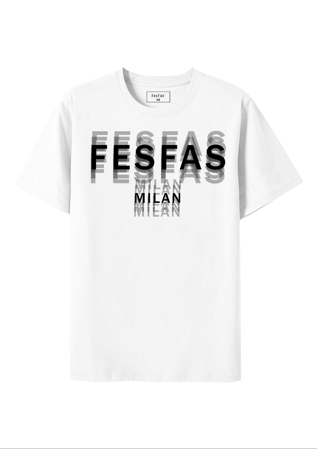Áo thun FesFas in hình họa tiết | Trắng | Nam