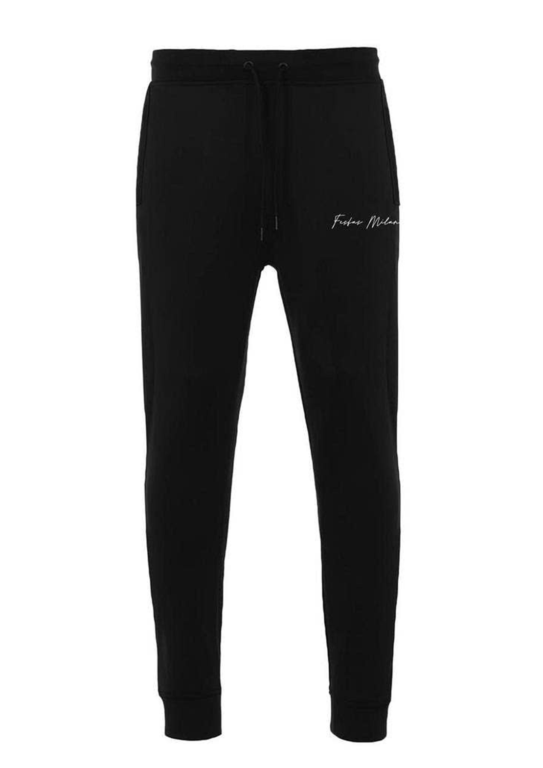 Bộ áo nỉ cổ tròn FesFas in hình báo đen