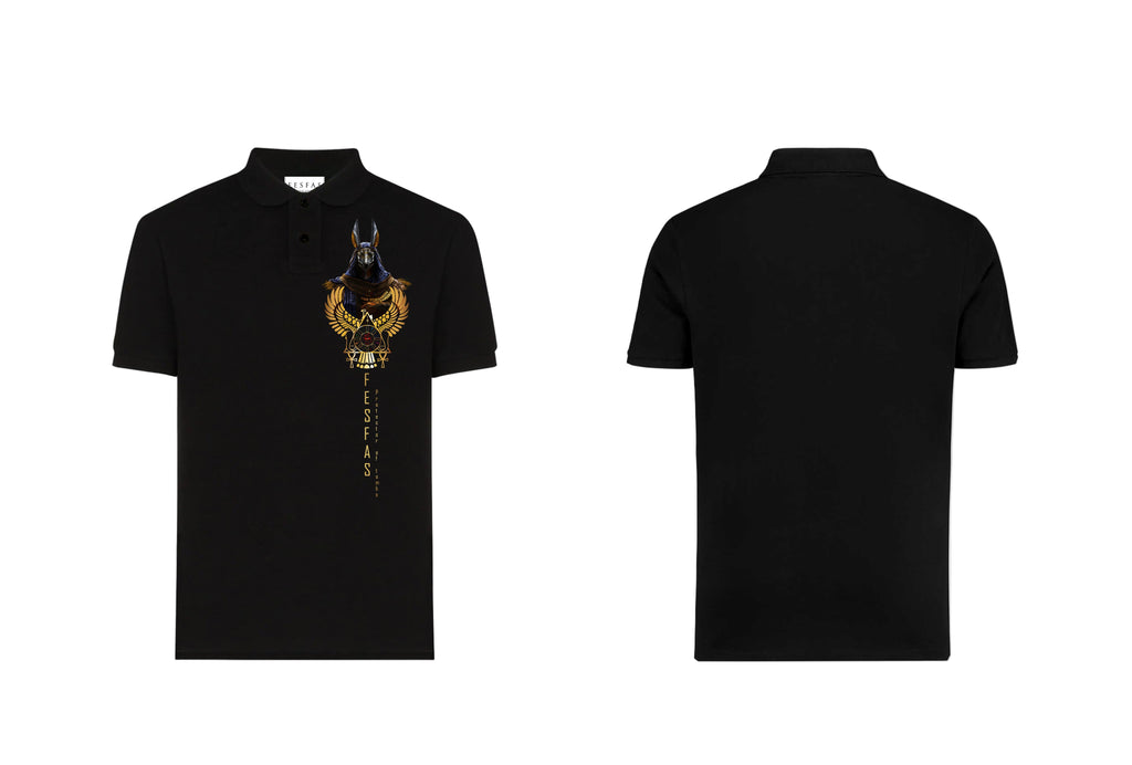 Áo polo FesFas in hình anubis