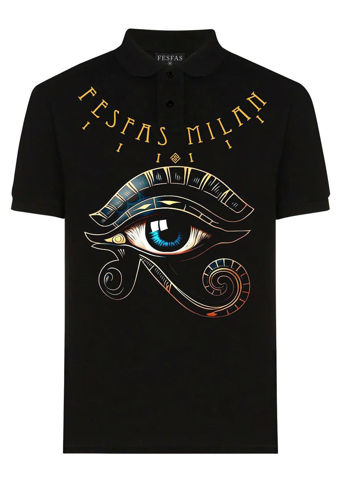 Áo polo FesFas in hình Mắt thần Horus