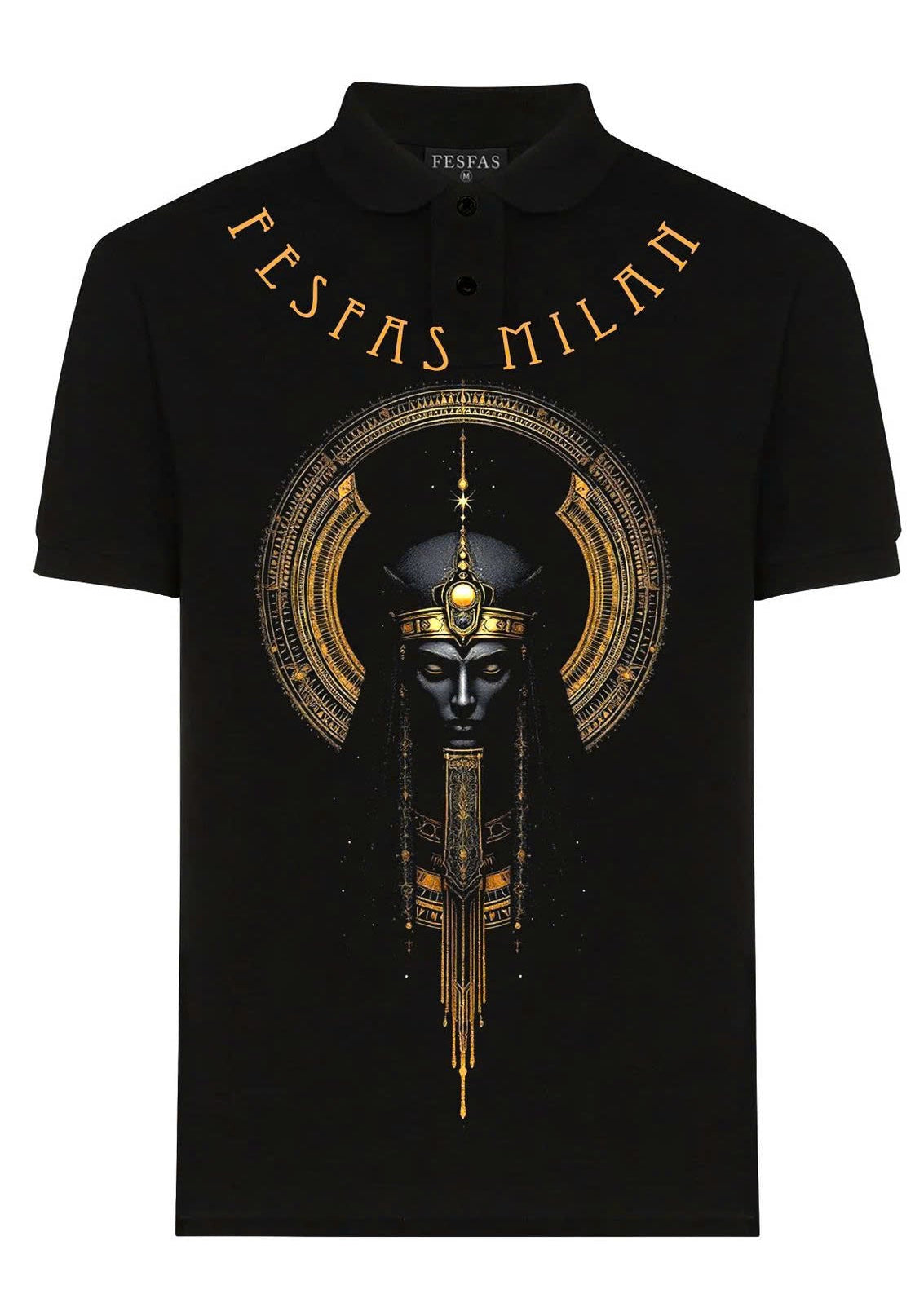 Áo polo FesFas in hình pharaoh