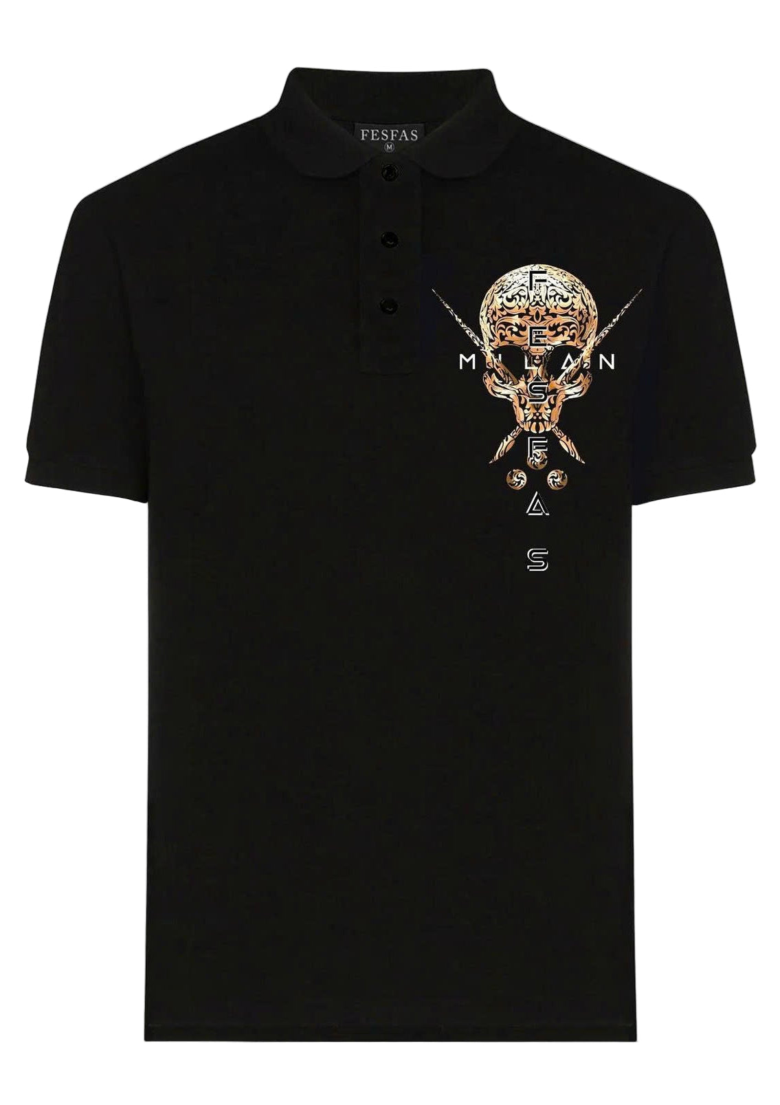 Áo polo FesFas in hình đầu lâu