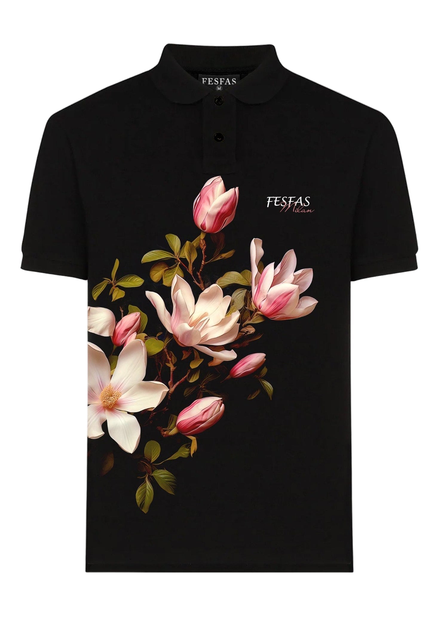 Áo polo FesFas in hình hoa