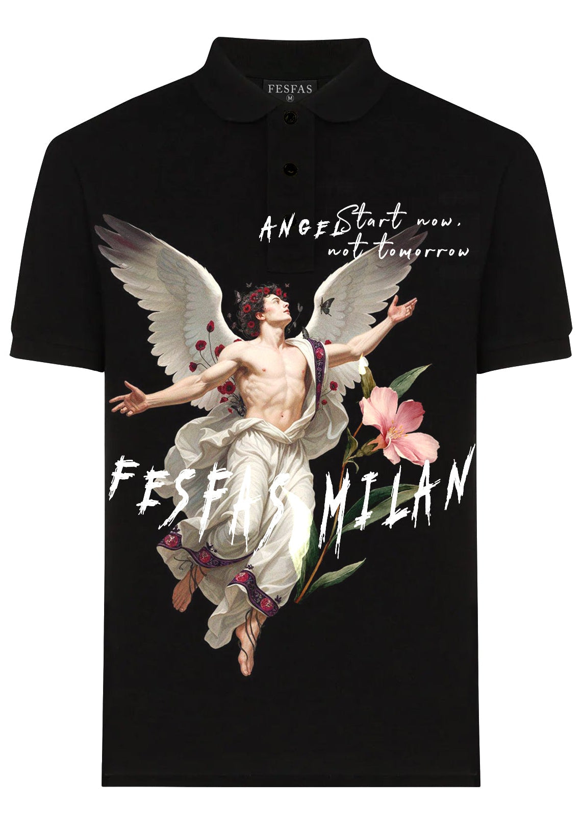 Áo polo FesFas in hình thiên thần
