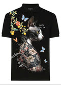 FesFas sphynx-print | Áo Polo | Nam | Màu Đen