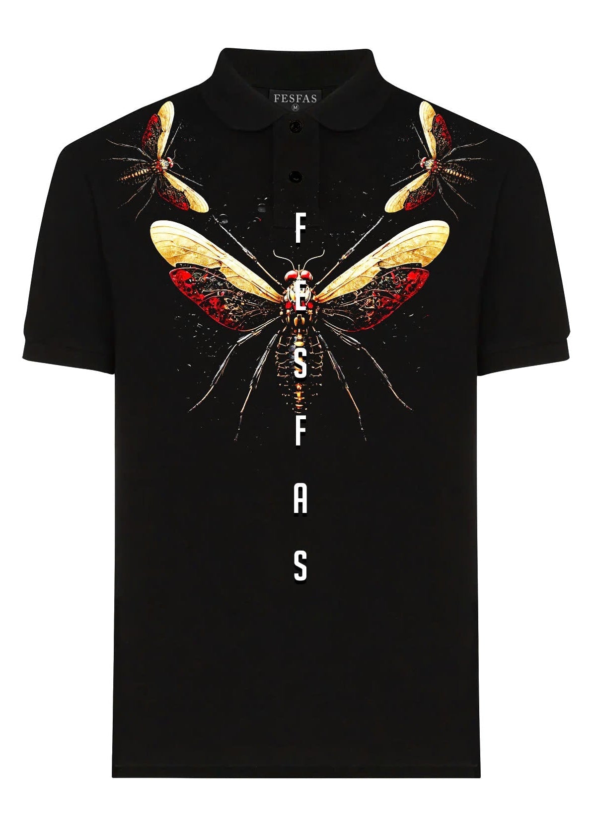 Áo polo FesFas in hình ruồi