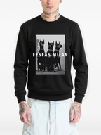 Áo nỉ cổ tròn FesFas in hình great dane