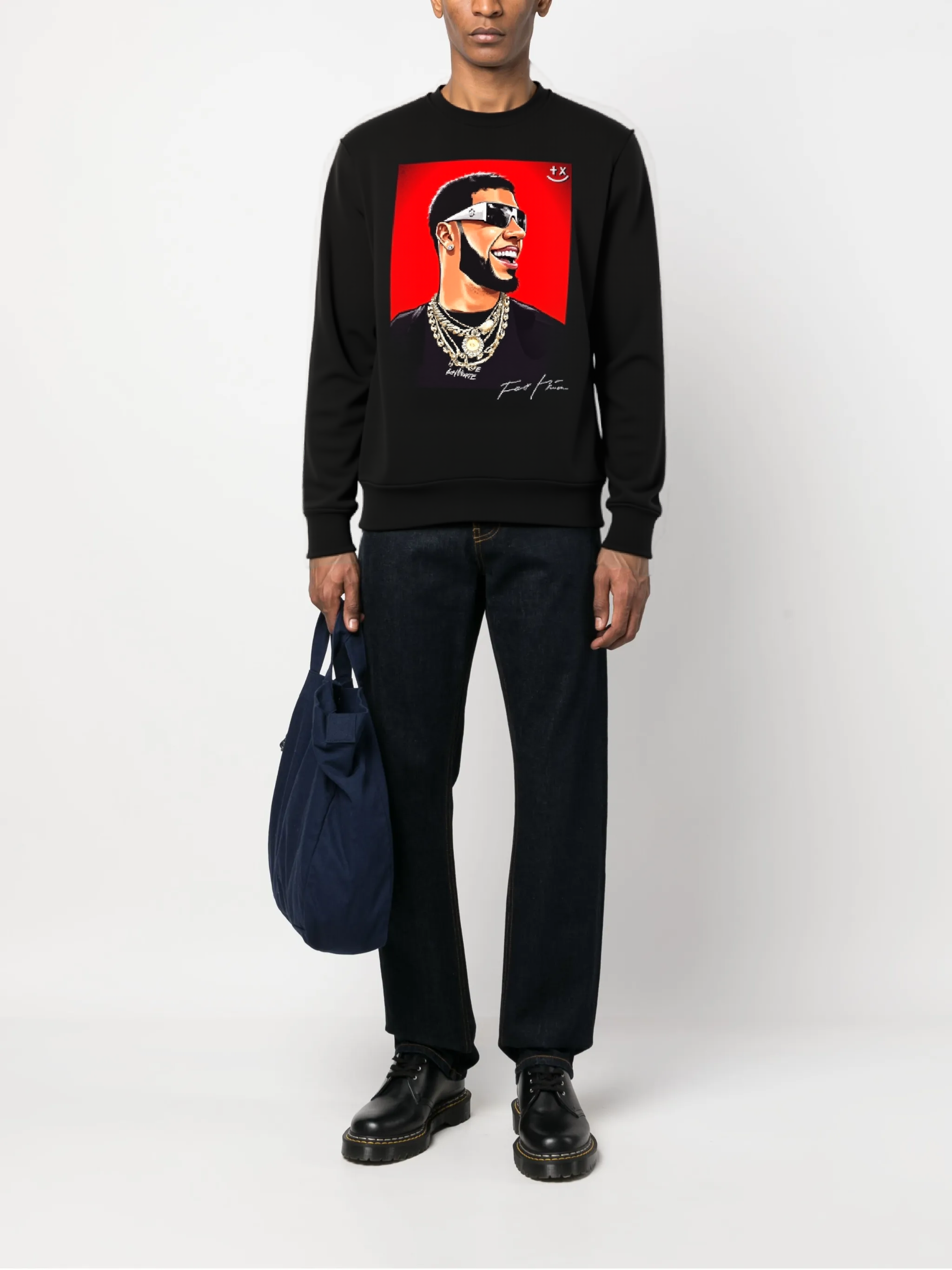Áo nỉ cổ tròn FesFas in hình swag