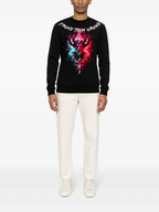 FesFas fire demon-print Sweatshirt | Black | Men