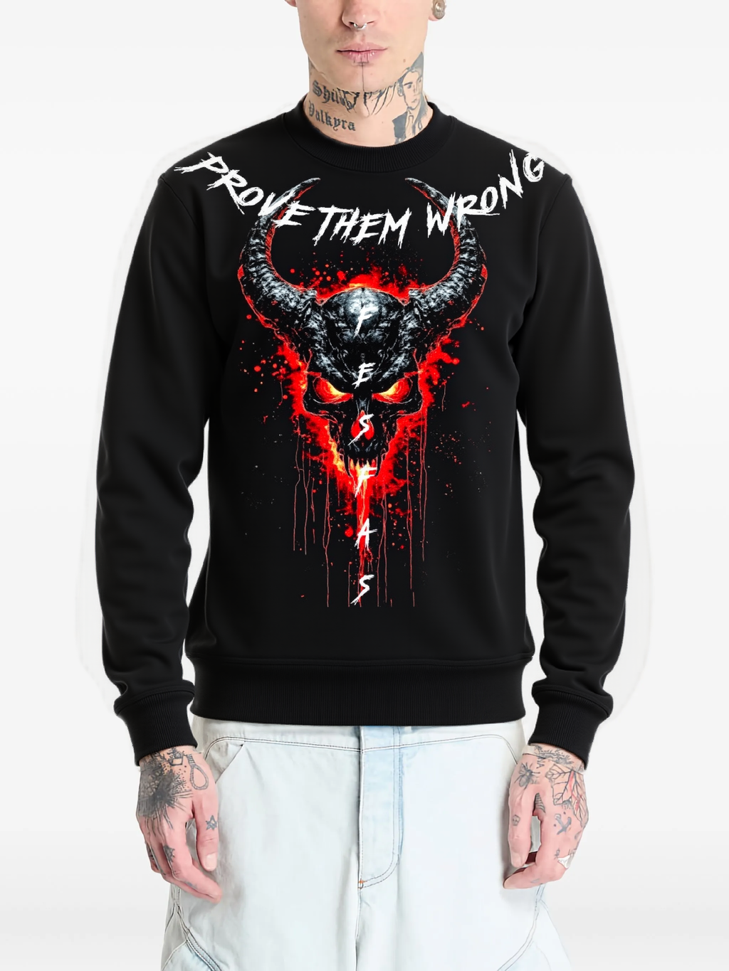 FesFas skull-print Sweatshirt | Black | Men