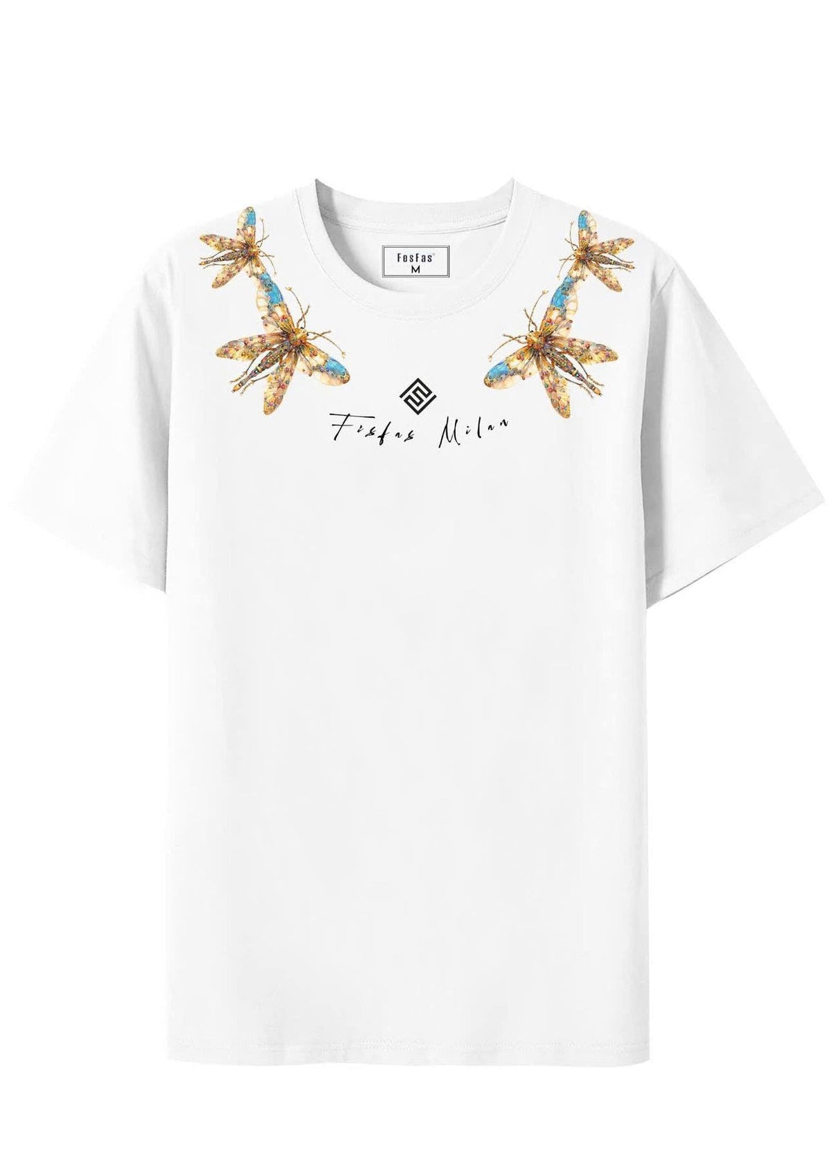 Áo thun FesFas in hình ong | Trắng | Nam