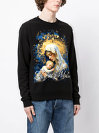 Áo nỉ cổ tròn FesFas in hình maria