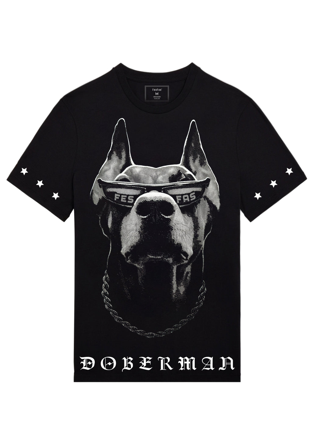 Áo thun FesFas in hình chó Doberman