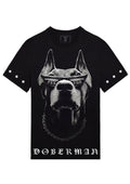 Áo thun FesFas in hình chó Doberman
