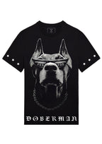 Áo thun FesFas in hình chó Doberman
