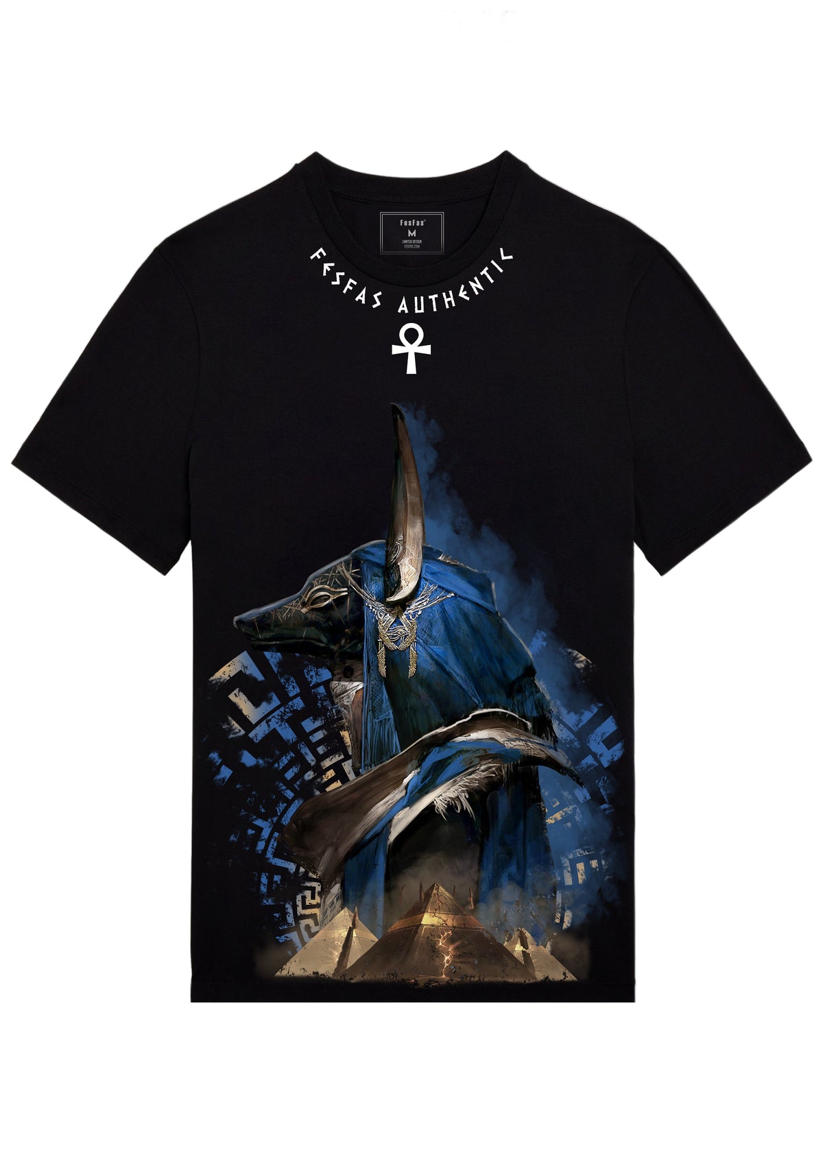 Áo thun FesFas in hình anubis