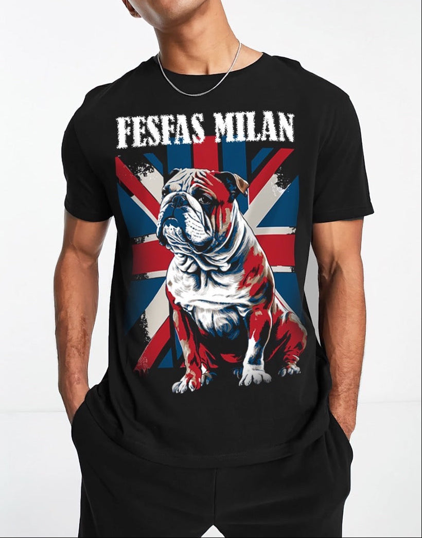 Áo thun FesFas in hình chó bulldog