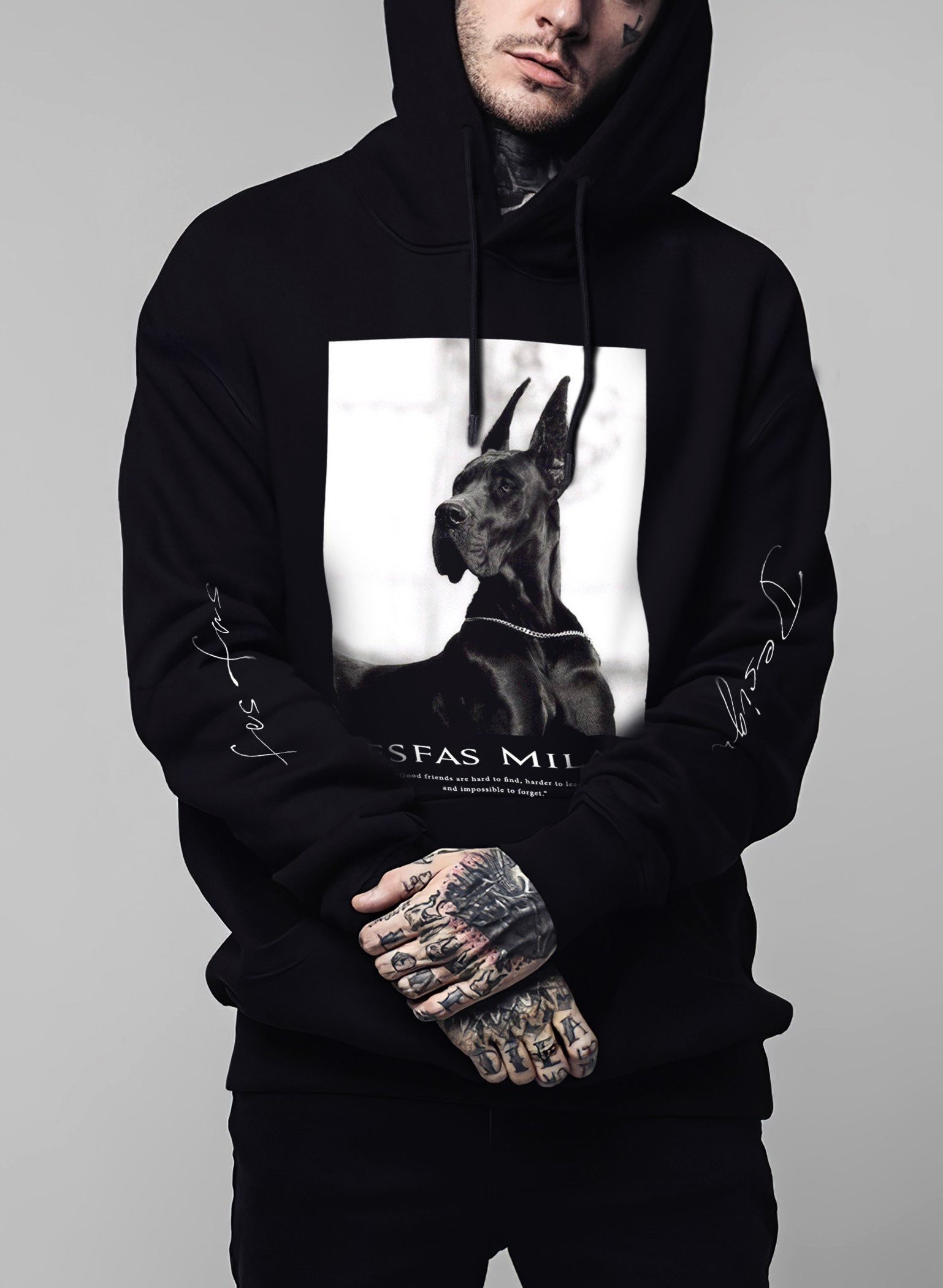 Áo hoodie FesFas in hình chú chó cá tính