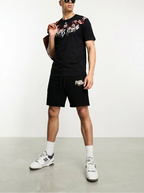 Bộ áo thun và quần short FesFas in hình hoa