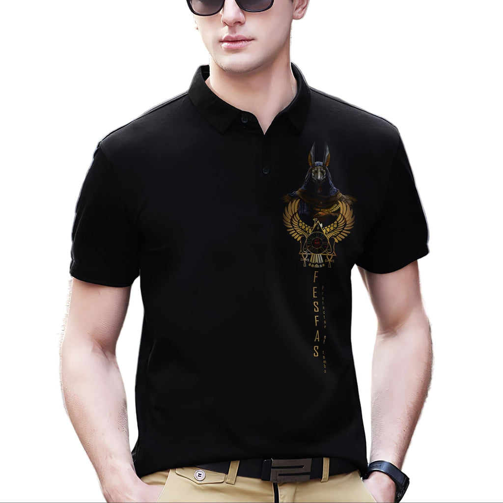 Áo polo FesFas in hình anubis