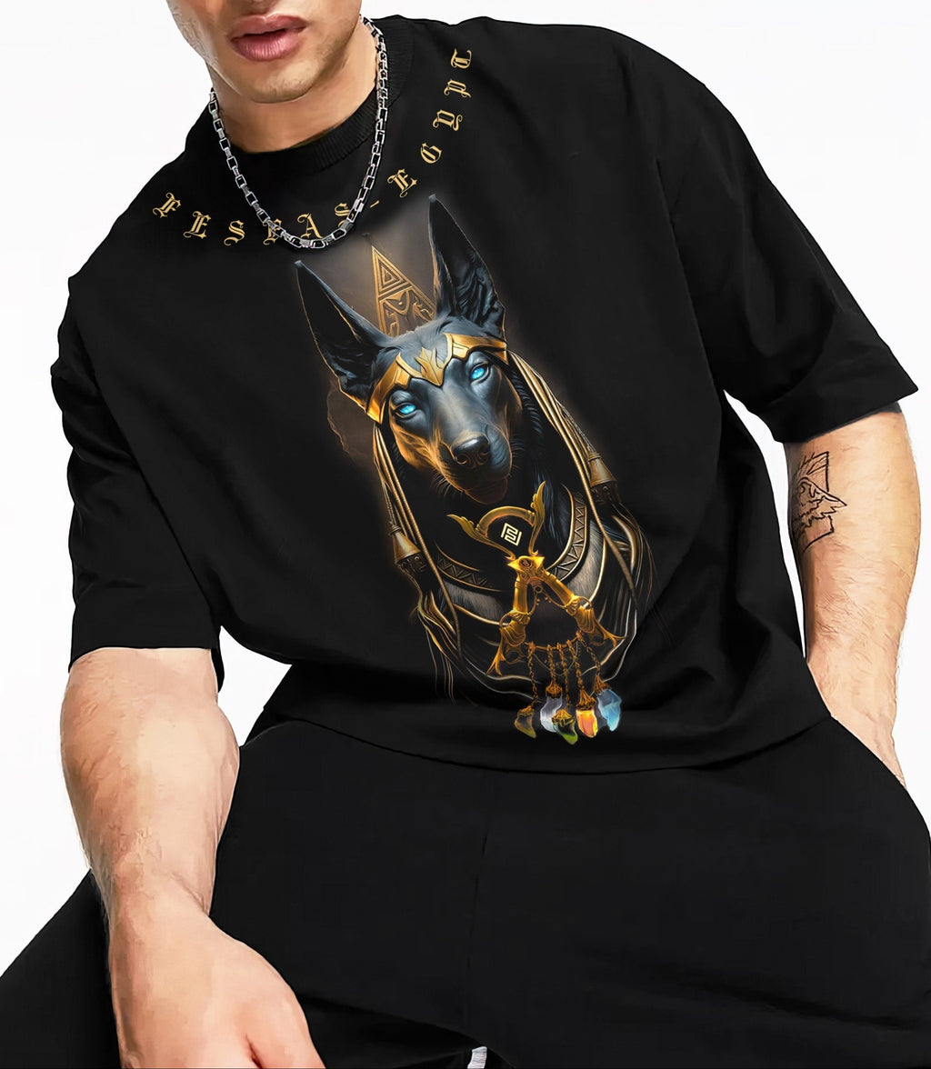 Áo thun FesFas in hình anubis