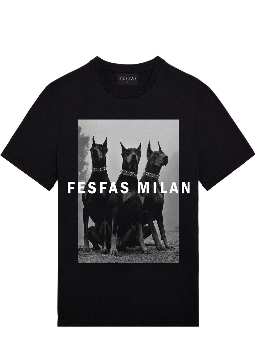 Áo thun FesFas in hình chó Doberman