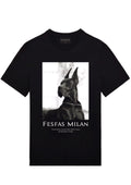 Áo thun FesFas in hình chó Doberman