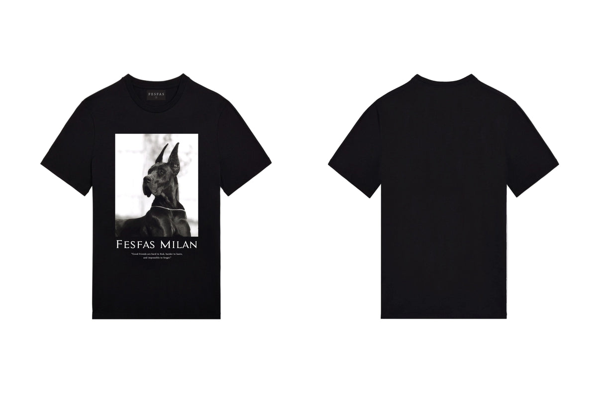 Áo thun FesFas in hình chó Doberman