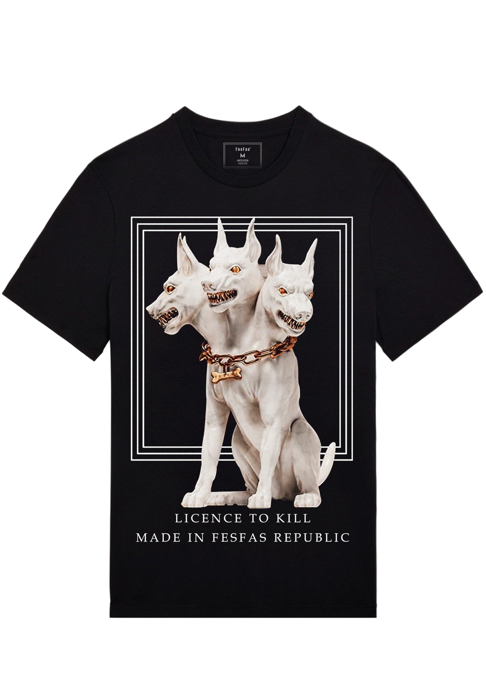 Áo thun FesFas in hình cerberus