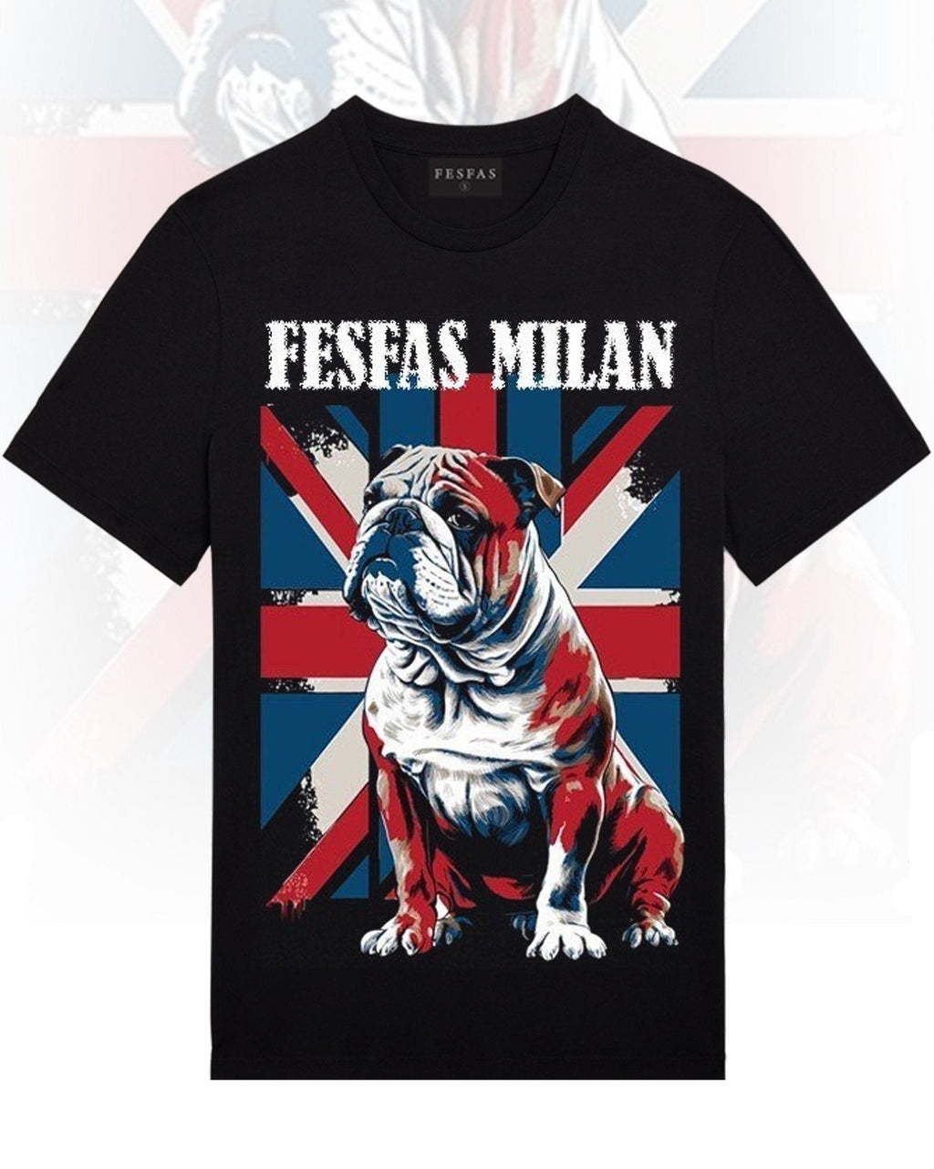 Áo thun FesFas in hình chó bulldog