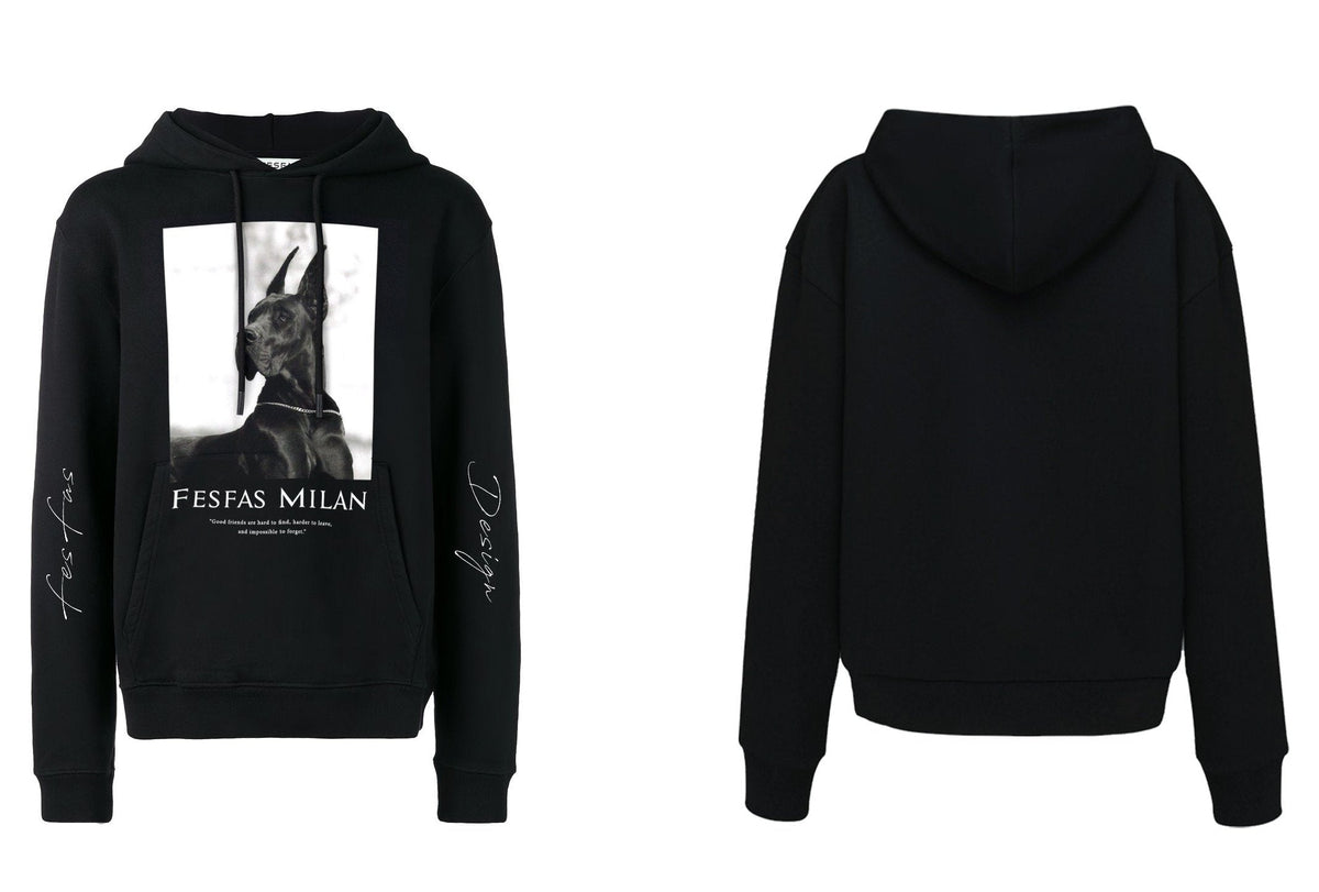 Áo hoodie FesFas in hình chú chó cá tính