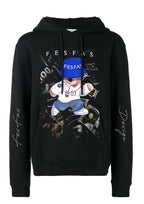 Áo hoodie FesFas in hình gấu hip-hop