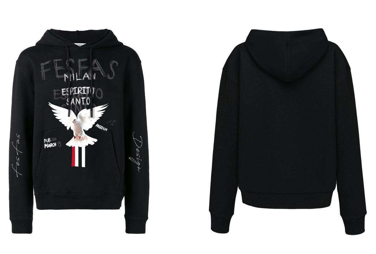 Áo hoodie FesFas in hình bồ câu
