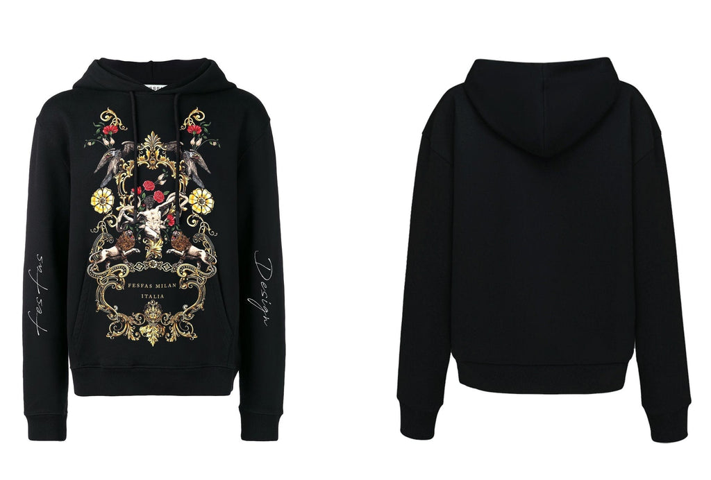 Áo hoodie FesFas in hình glorious deur