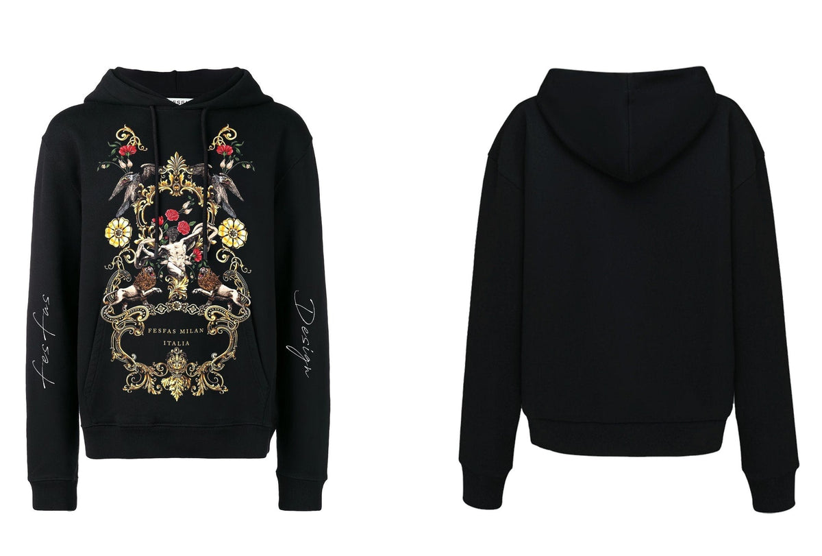 Áo hoodie FesFas in hình glorious deur
