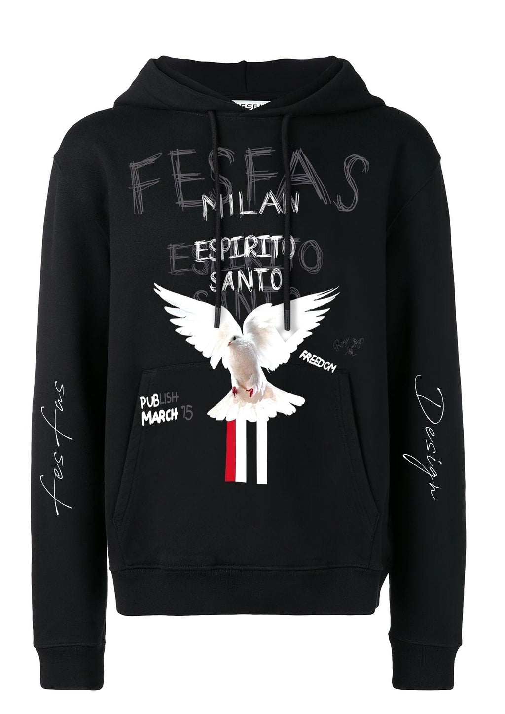 Áo hoodie FesFas in hình bồ câu