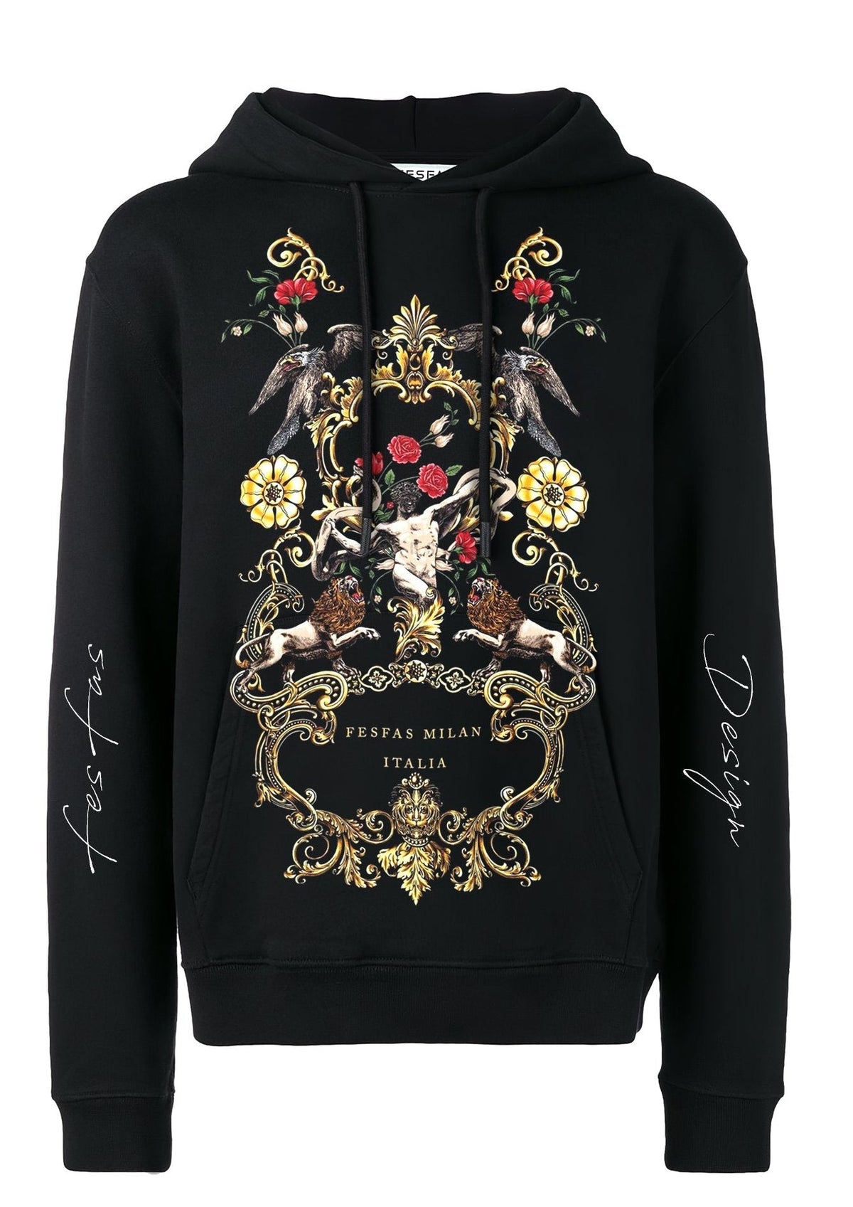 Áo hoodie FesFas in hình glorious deur
