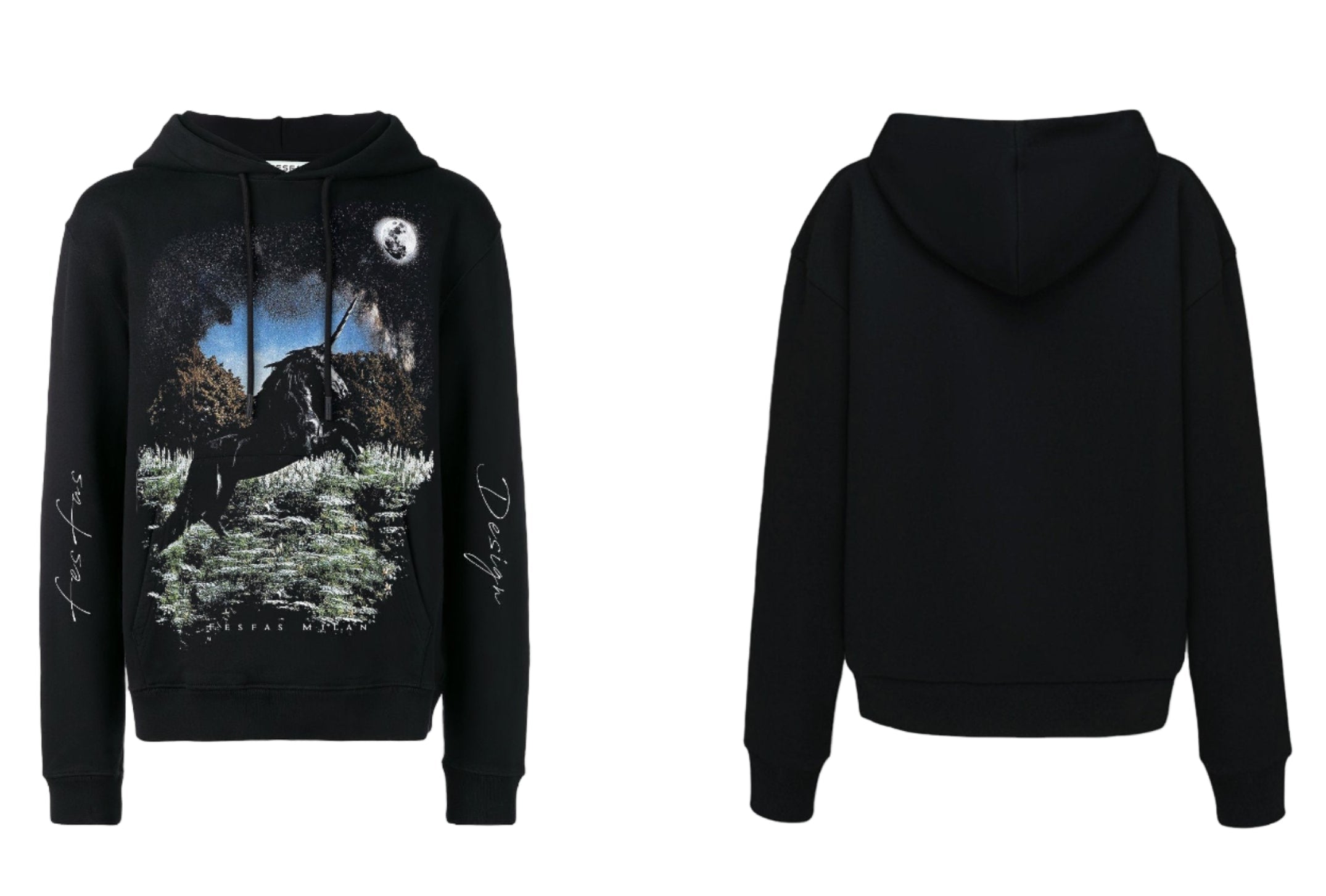 Áo hoodie FesFas in hình heather garden