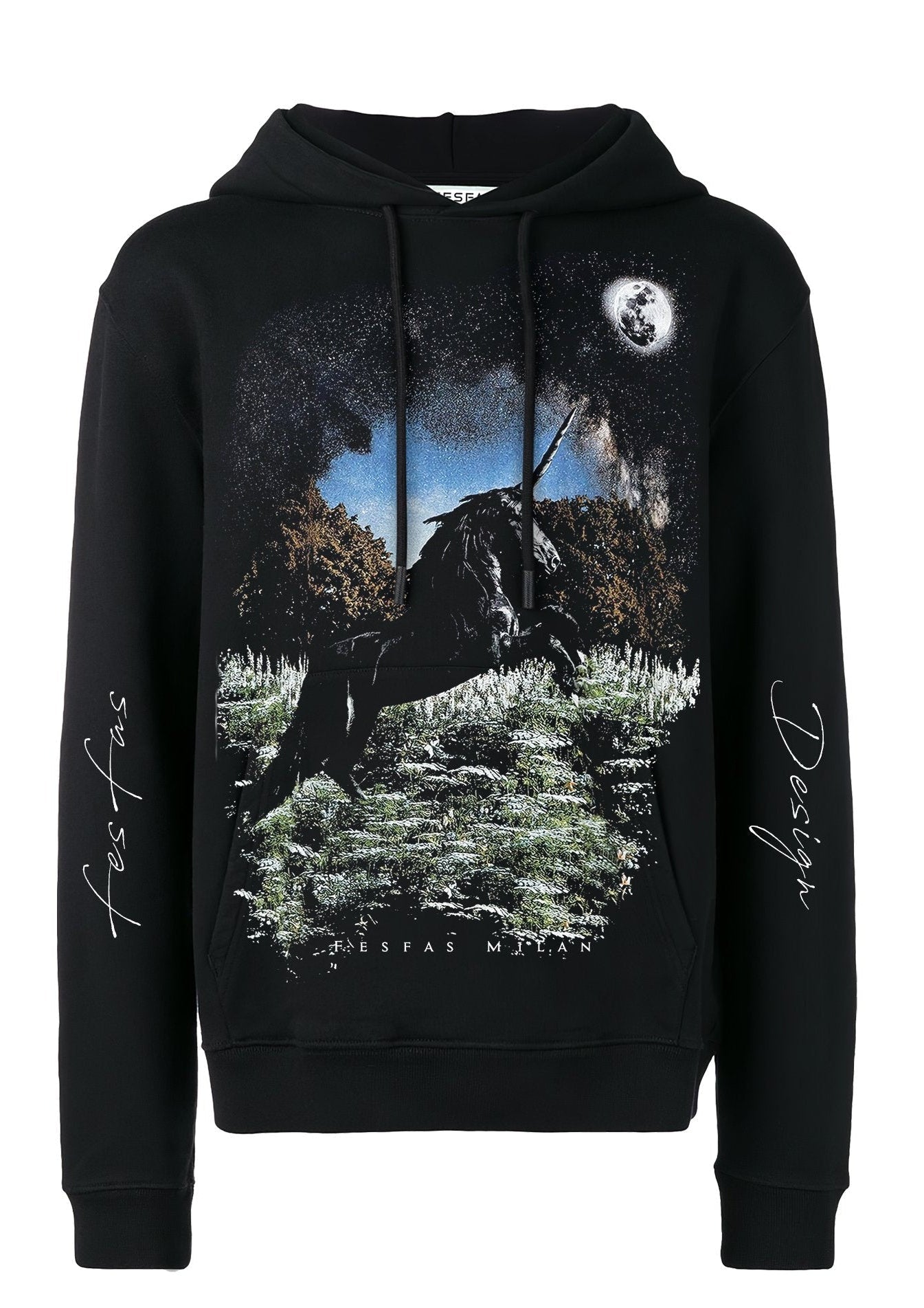 Áo hoodie FesFas in hình heather garden